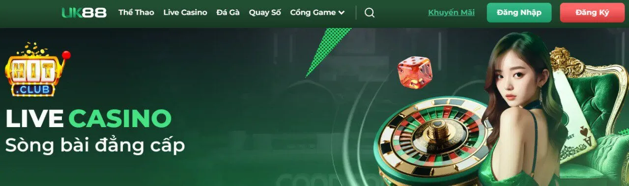 Chơi cá cược trực tuyến tại Uk88