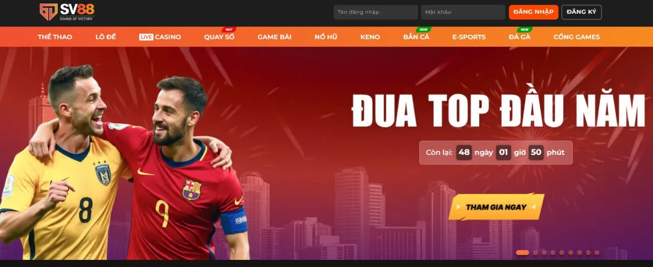 Giao diện thân thiện của Sv88