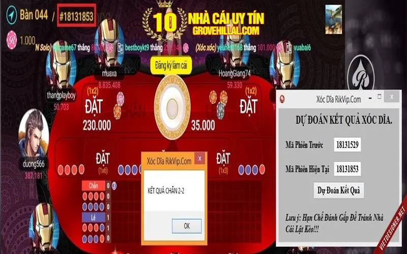 Tool hack xóc đĩa