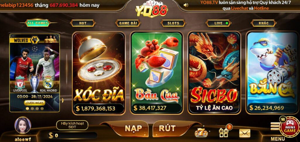 Yo88 - Những ưu đãi hấp dẫn